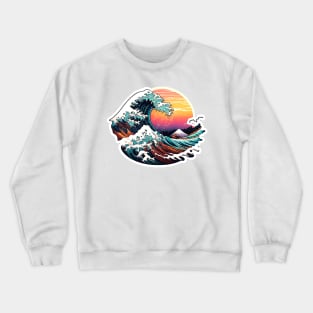 Waves by the sunset Crewneck Sweatshirt